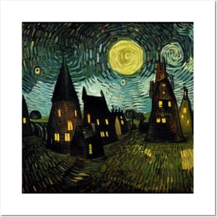 Starry Night Over Godric's Hollow Posters and Art